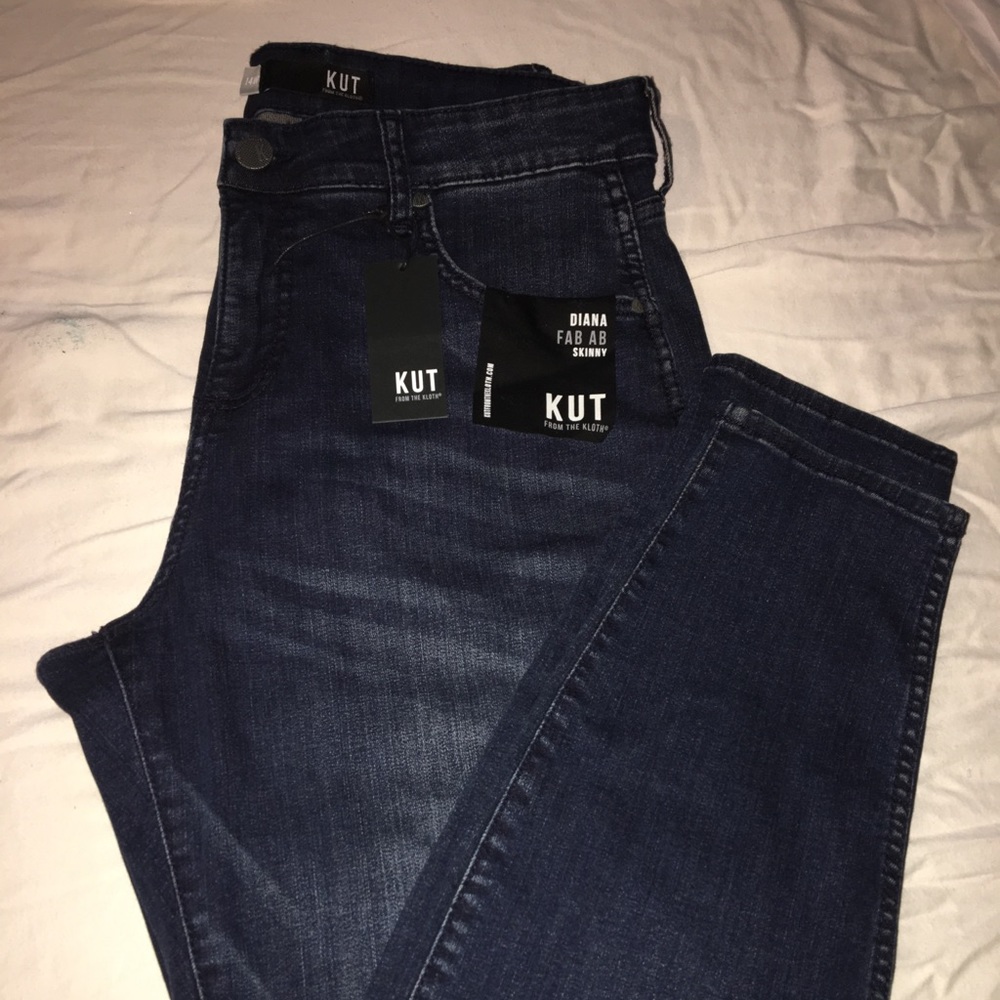 KUT Diana FAB AB skinny dark wash jeans
